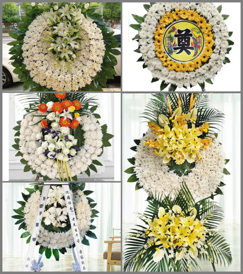 上海嘉定区华亭镇联一村花圈速递