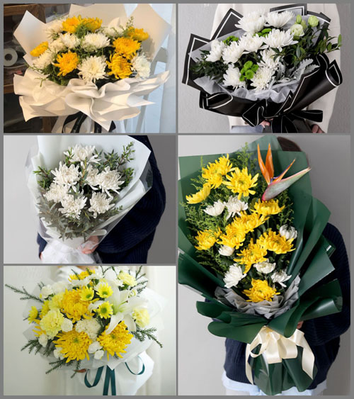 上海嘉定区华亭镇联一村白事花束代送